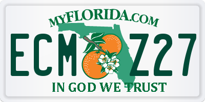 FL license plate ECMZ27