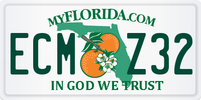 FL license plate ECMZ32