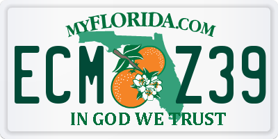 FL license plate ECMZ39