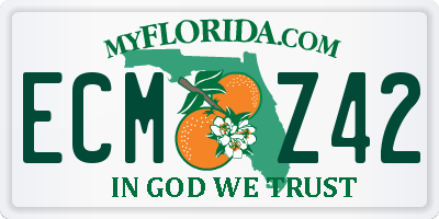 FL license plate ECMZ42