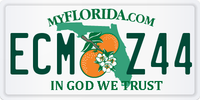FL license plate ECMZ44