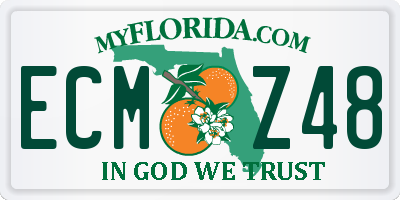 FL license plate ECMZ48