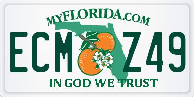 FL license plate ECMZ49