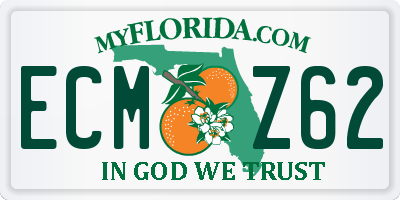 FL license plate ECMZ62