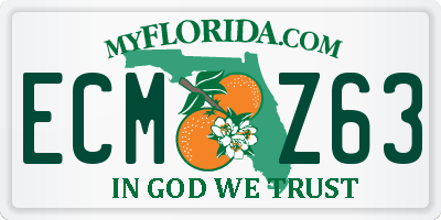 FL license plate ECMZ63