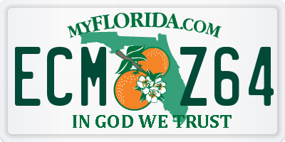 FL license plate ECMZ64