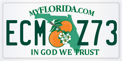 FL license plate ECMZ73