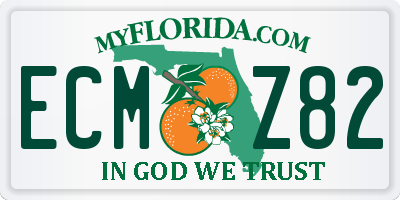 FL license plate ECMZ82
