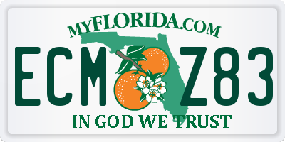 FL license plate ECMZ83