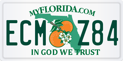 FL license plate ECMZ84
