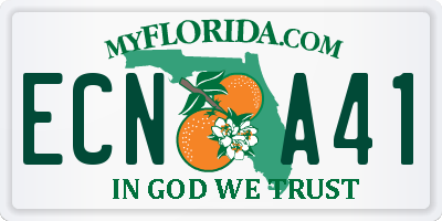 FL license plate ECNA41