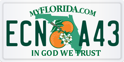 FL license plate ECNA43
