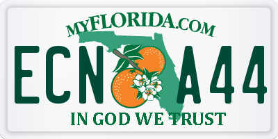 FL license plate ECNA44