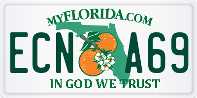 FL license plate ECNA69