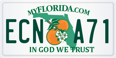 FL license plate ECNA71