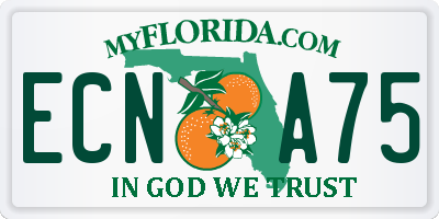 FL license plate ECNA75