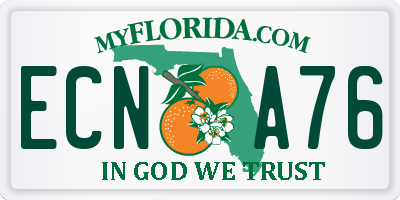 FL license plate ECNA76