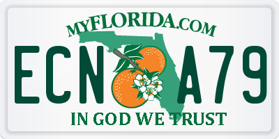 FL license plate ECNA79