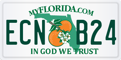 FL license plate ECNB24