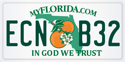 FL license plate ECNB32