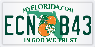 FL license plate ECNB43