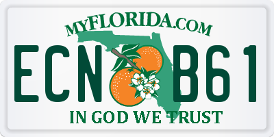 FL license plate ECNB61
