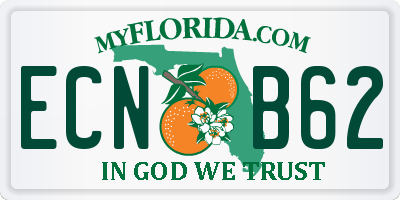 FL license plate ECNB62
