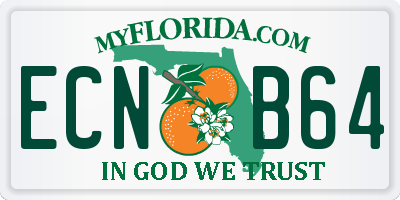 FL license plate ECNB64