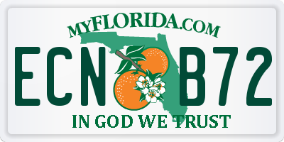 FL license plate ECNB72