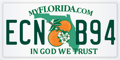FL license plate ECNB94