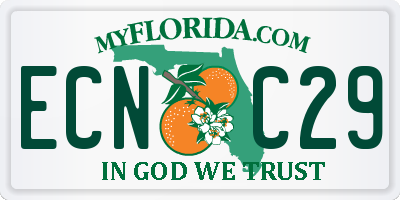 FL license plate ECNC29