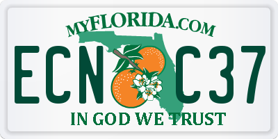 FL license plate ECNC37