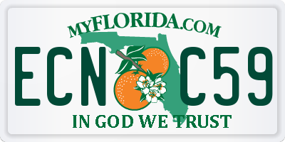 FL license plate ECNC59