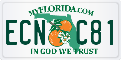 FL license plate ECNC81