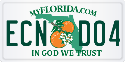FL license plate ECND04