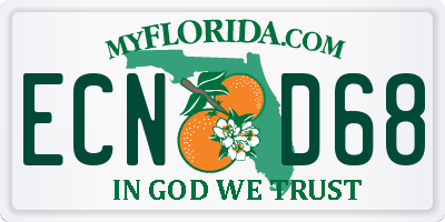 FL license plate ECND68