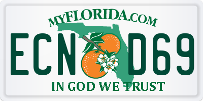 FL license plate ECND69