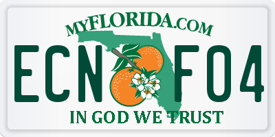 FL license plate ECNF04