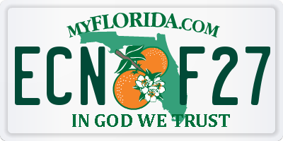 FL license plate ECNF27