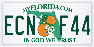 FL license plate ECNF44
