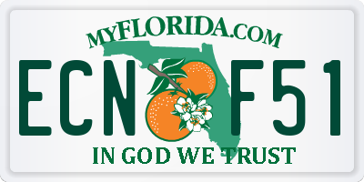 FL license plate ECNF51