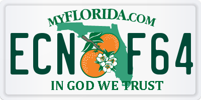 FL license plate ECNF64
