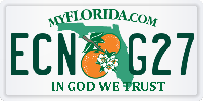FL license plate ECNG27