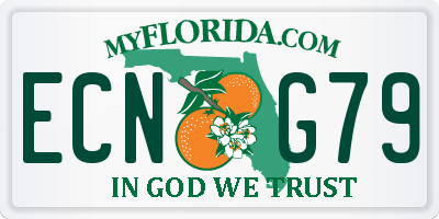 FL license plate ECNG79