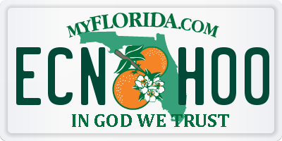 FL license plate ECNH00