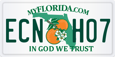 FL license plate ECNH07