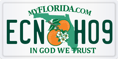 FL license plate ECNH09
