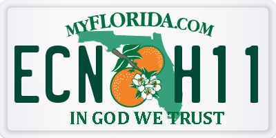 FL license plate ECNH11