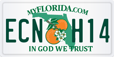 FL license plate ECNH14