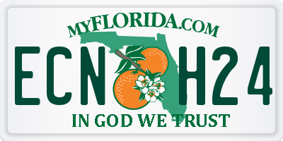 FL license plate ECNH24